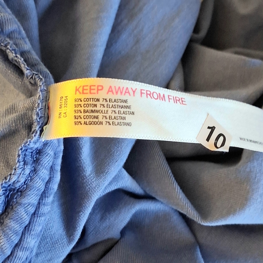 Daily Practice Anthropologie Drawstring Adjustable Length Dress Plus Sz 1X Blue - Picture 6 of 10